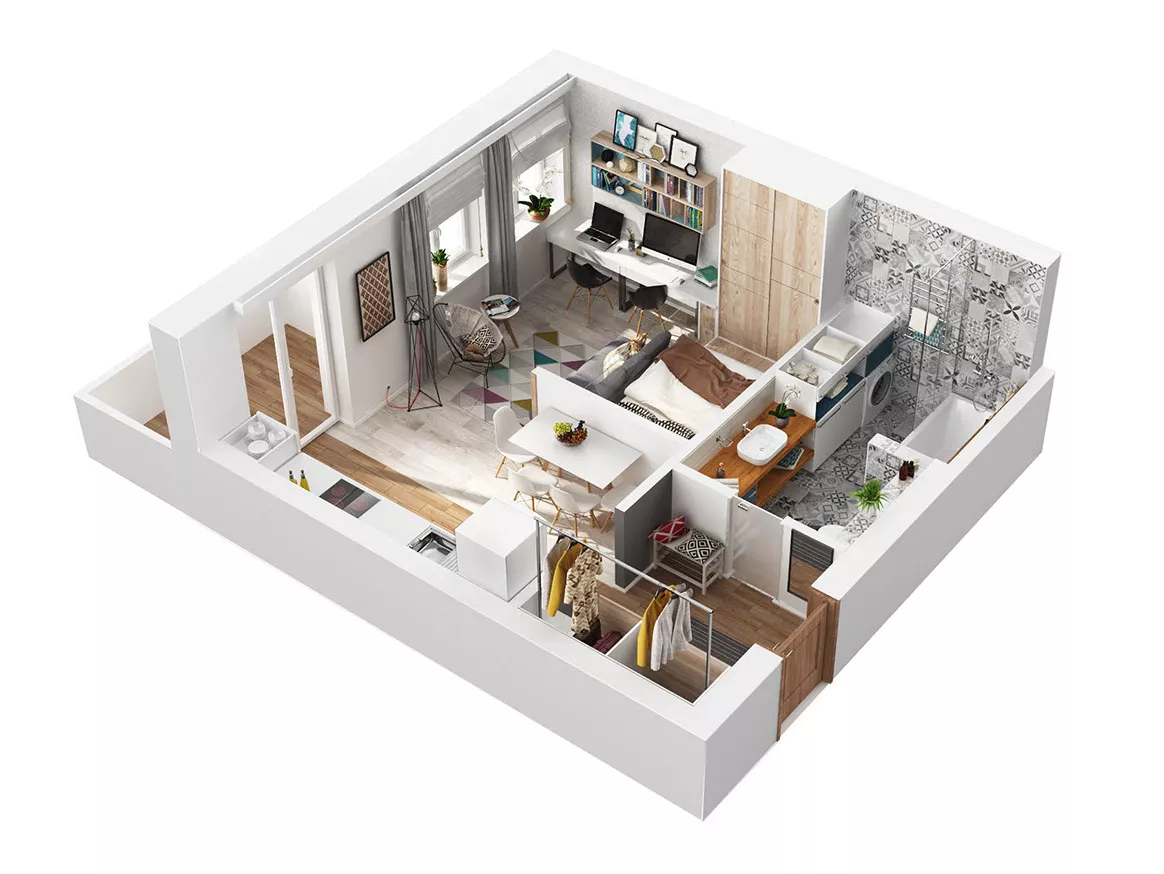 40 sqm Hotel Apartment Furniture Package APT4001