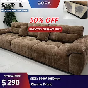 Modern Fabric Hotel Lobby Sofa for Sale