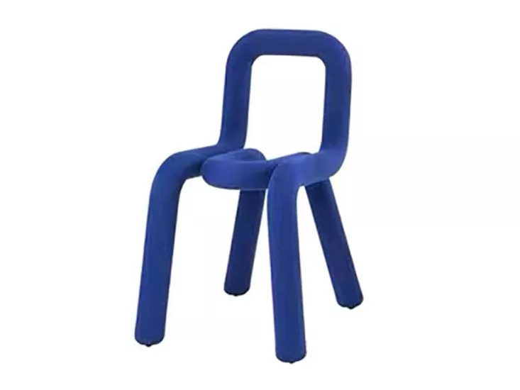 Blue Sculptural Accent Chair-STLOU1246