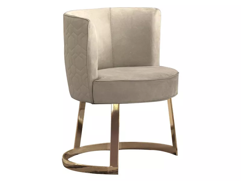 Taupe Velvet Hotel Armchair-STLOU1259