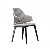 Hotel Ribbed Backrest Dining Chair-STLOU1061