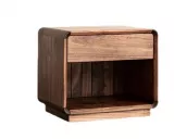 Solid Walnut Single-Drawer Night Table–STLNT3195