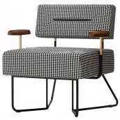  Houndstooth Lounge Armchair STLDC542