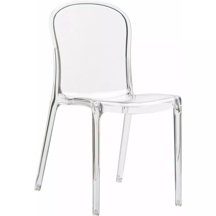 Transparent Purple Polycarbonate Dining Chair-STLDC341