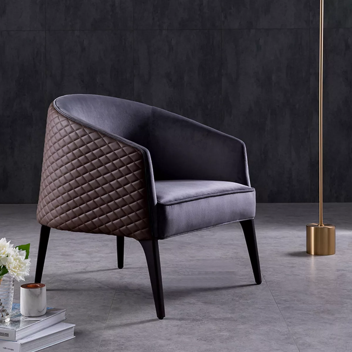 Hotel Velvet Lounge Chair-STLAC518