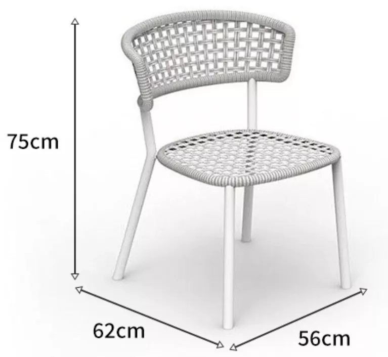 Hotel Outdoor Rope Dining Chair-STLOC661