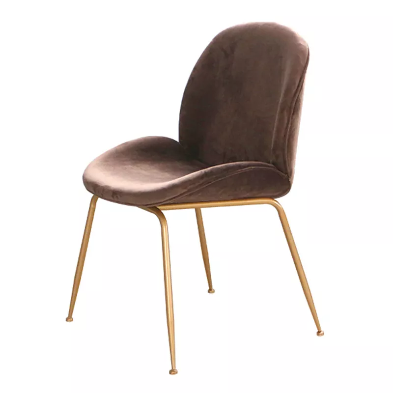 Hotel Brown Velvet Dining Chair-STLOU861