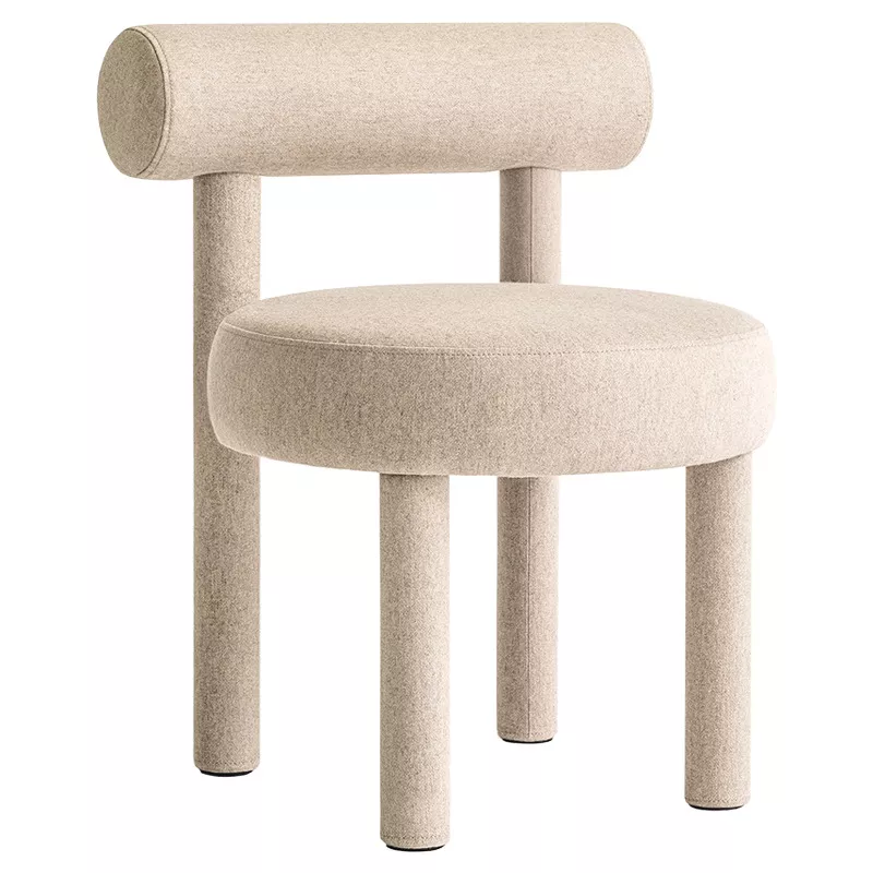 Cylinder Leg Upholstered Chair-STLOU1264
