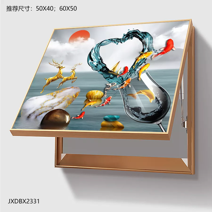 Electric meter box decorative painting-12
