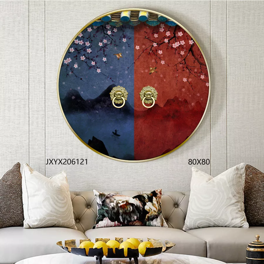 Round Frame Paintings-7