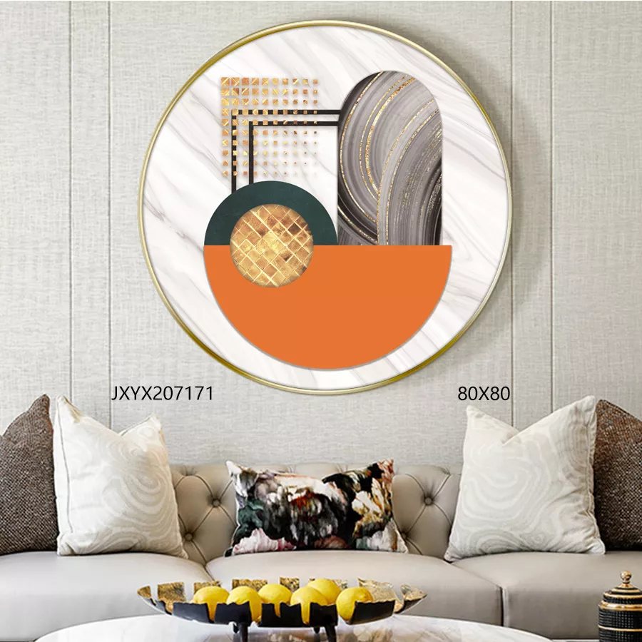 Round Frame Paintings-9