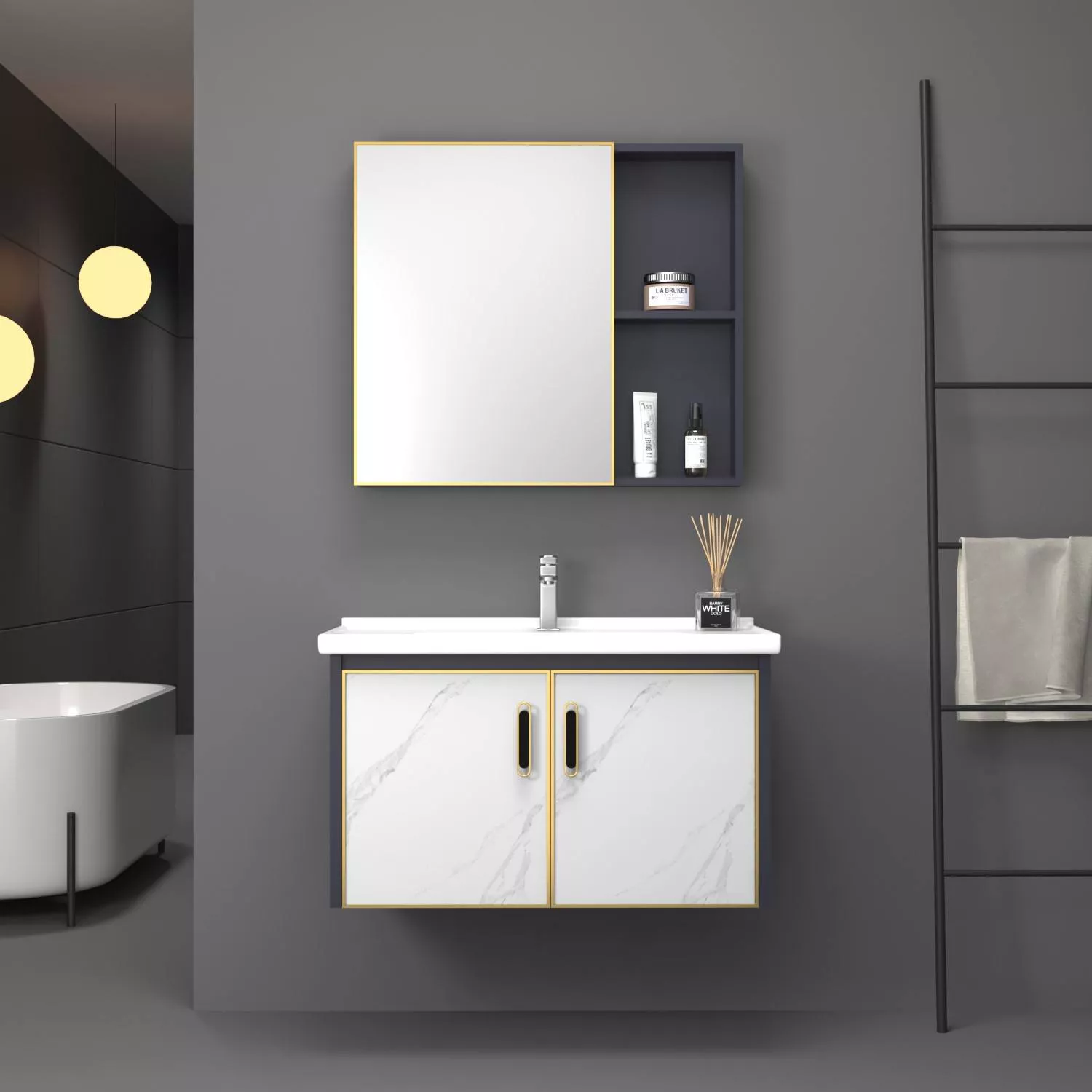 Hotel Bathroom Cabinet-STLCA4454