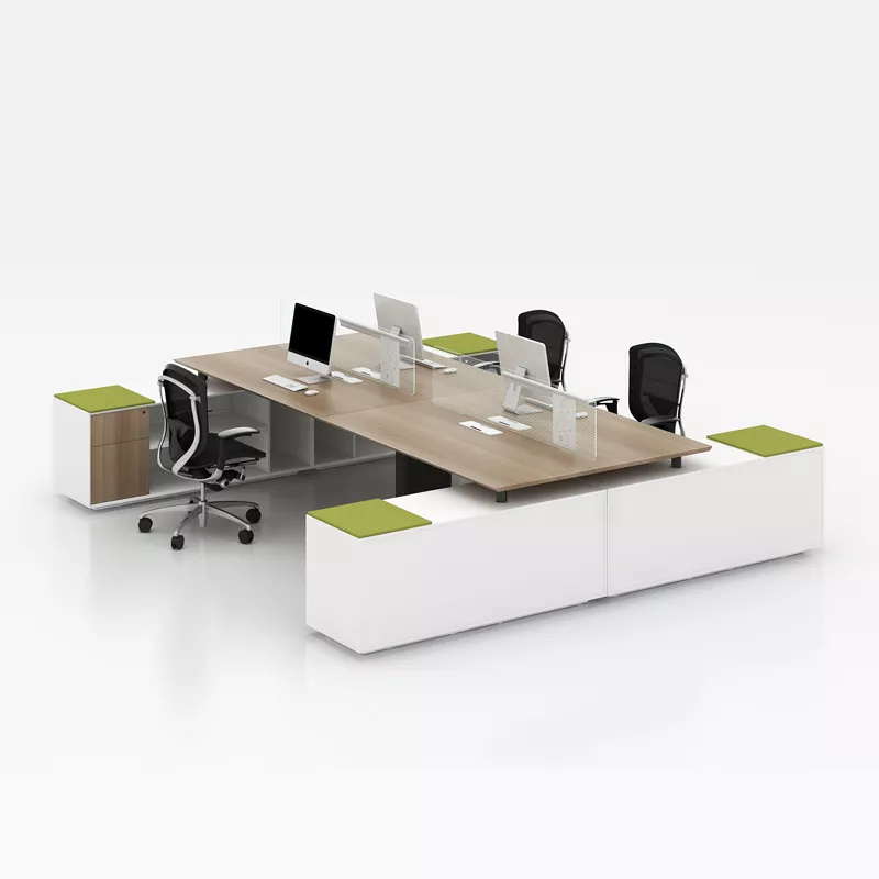 Bench-Style Workstation with Storage Seating – STLWO5489