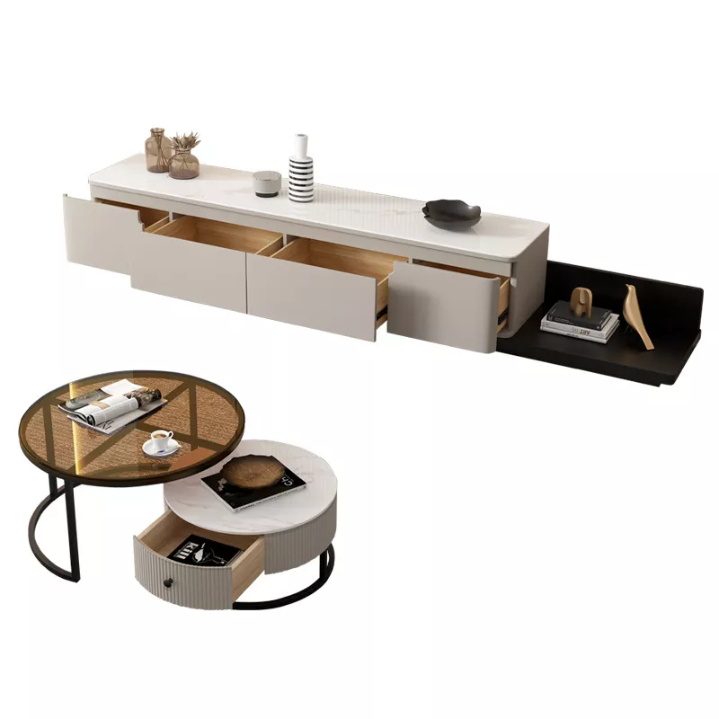 Hotel TV Cabinet & Nesting Tables Set-STLTC6733
