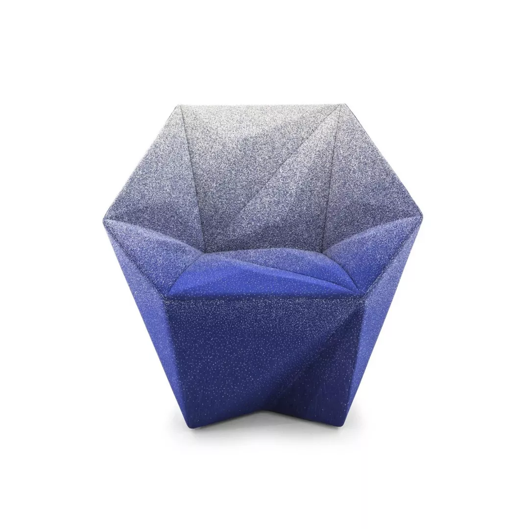 Sculptural Geometric Lounge Chair-STLOU6848