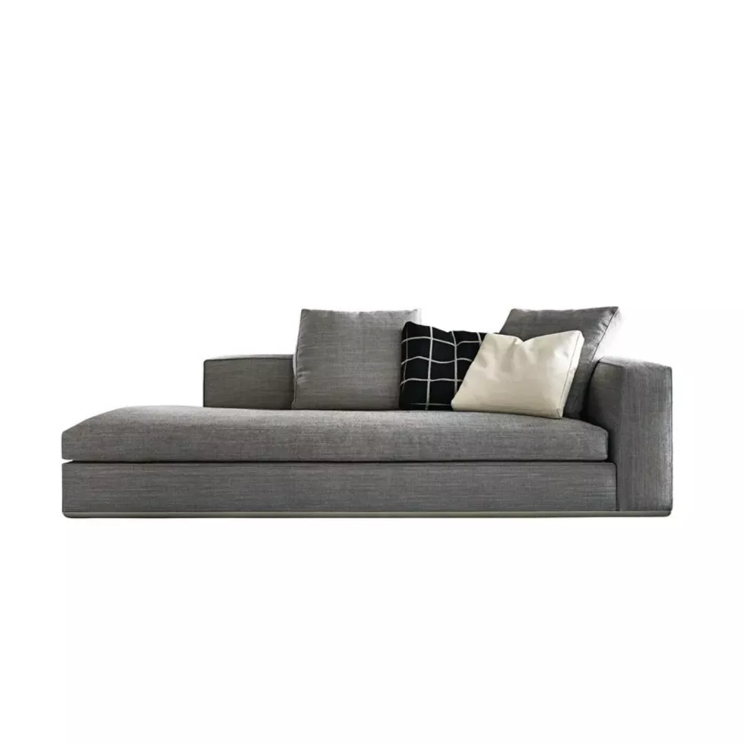 Hotel Contemporary Grey Fabric Chaise–STLSF7051