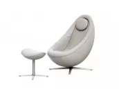 Cocoon Lounge Chair & Ottoman-STLAC0352
