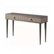 Modern Two-Drawer Fluted Hotel Writing Desk-STL-HWD-FD-01